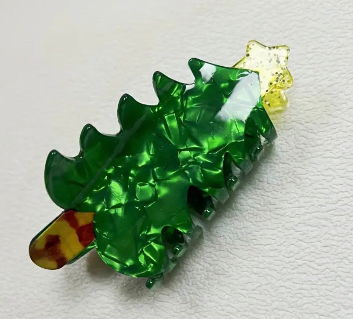 X-Large Christmas Tree Hairclip