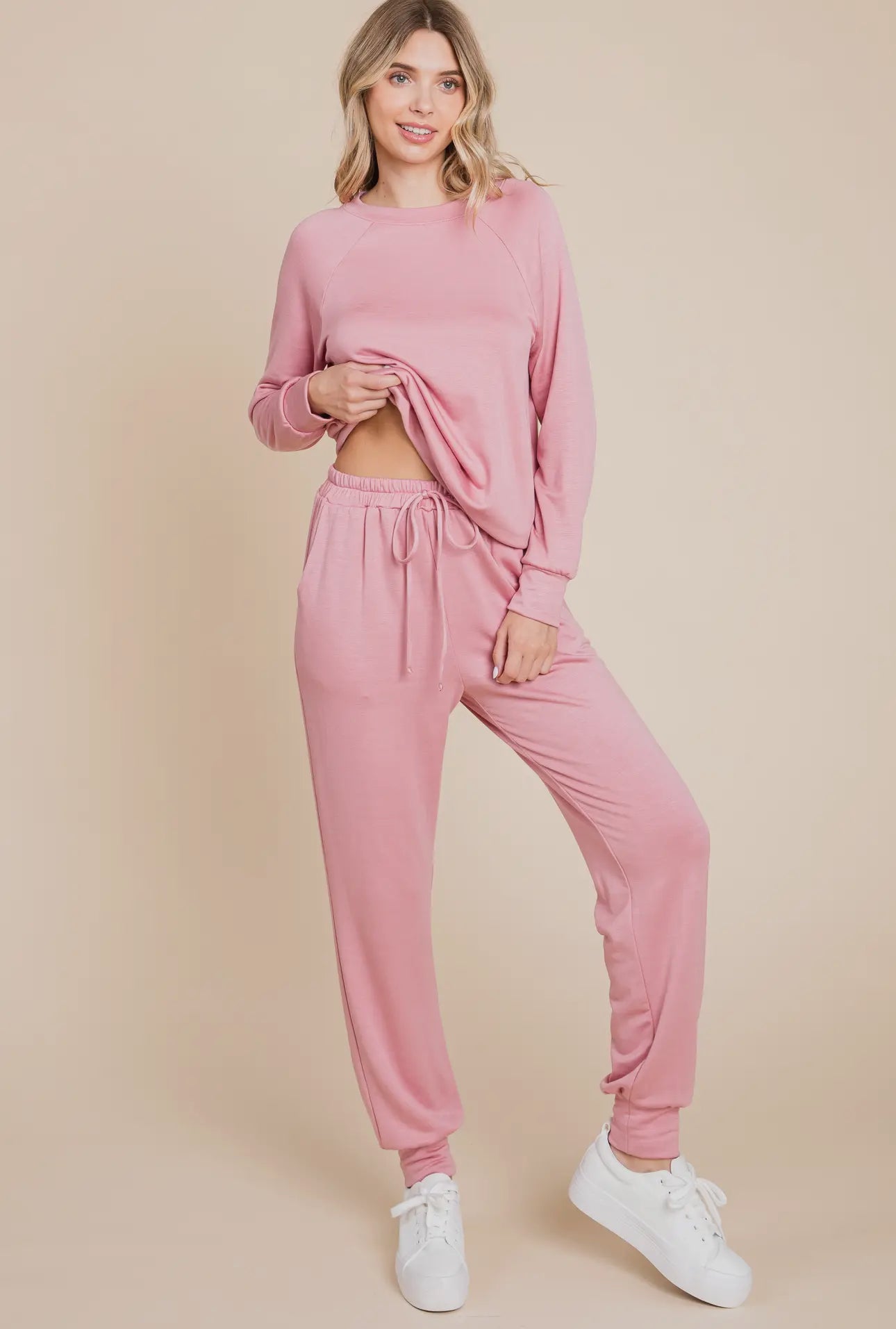 Pink Lined Lounge Set