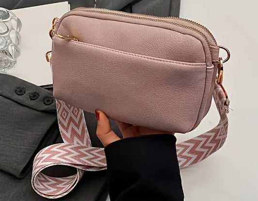 Pink Boujee Leather Crossbody