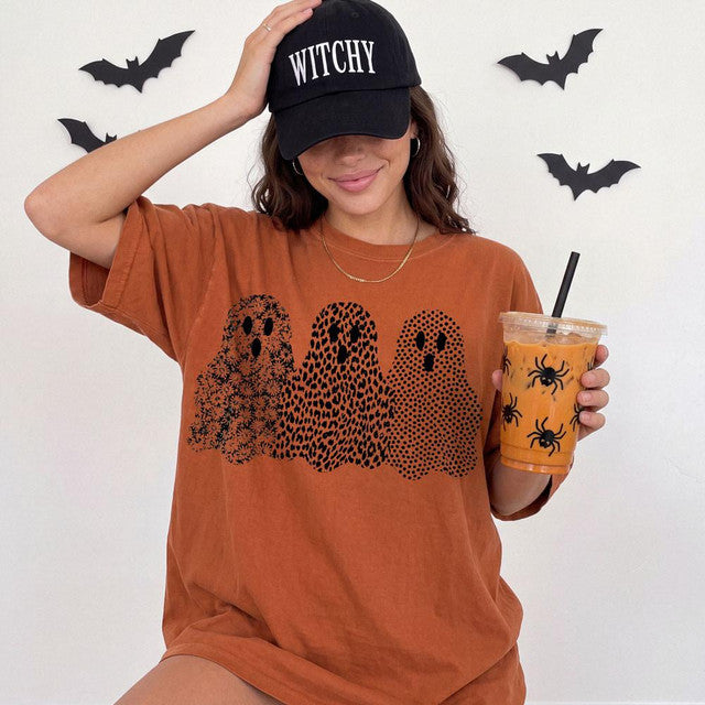 Ghosts on burnt orange