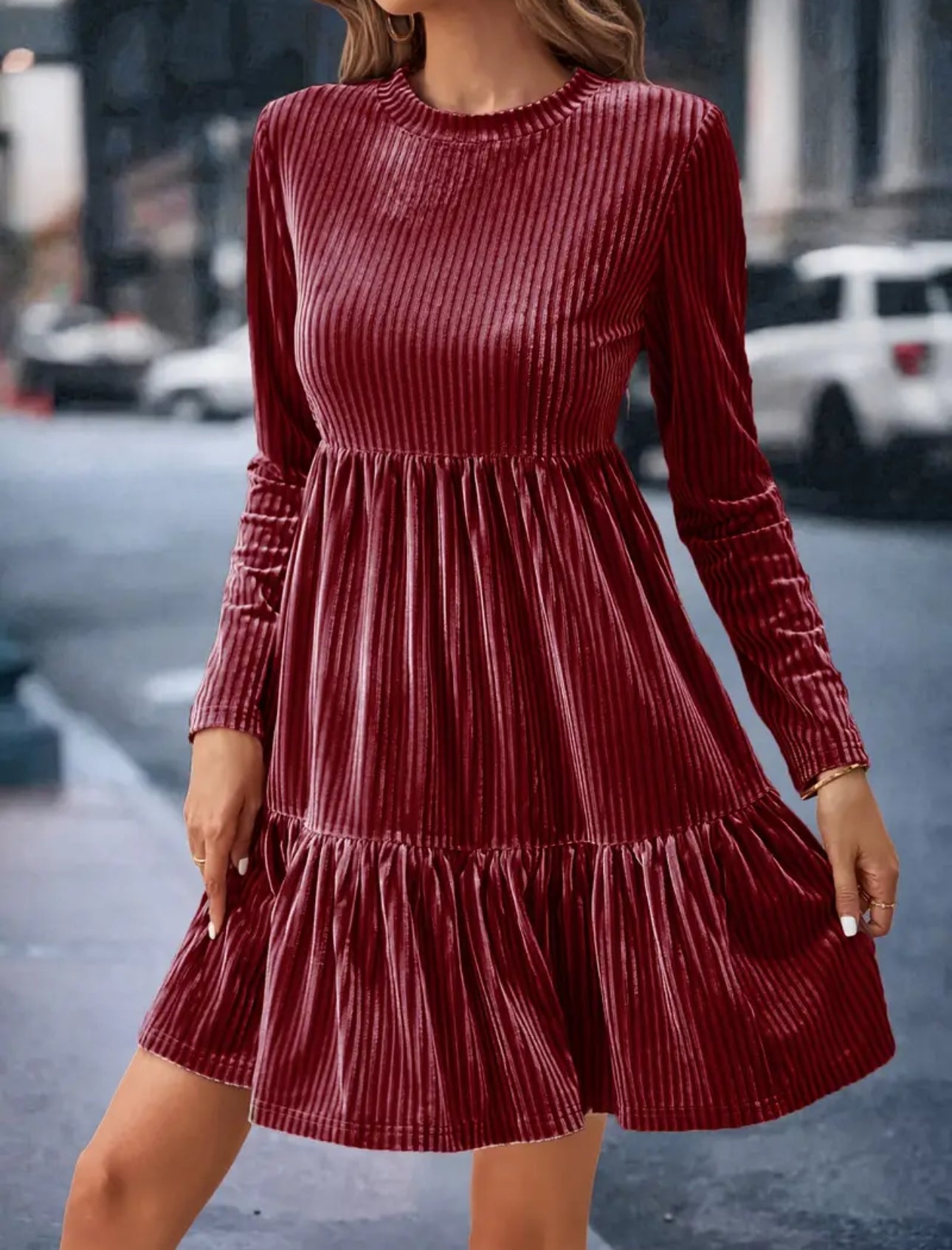 Deep Red Boutique Dress