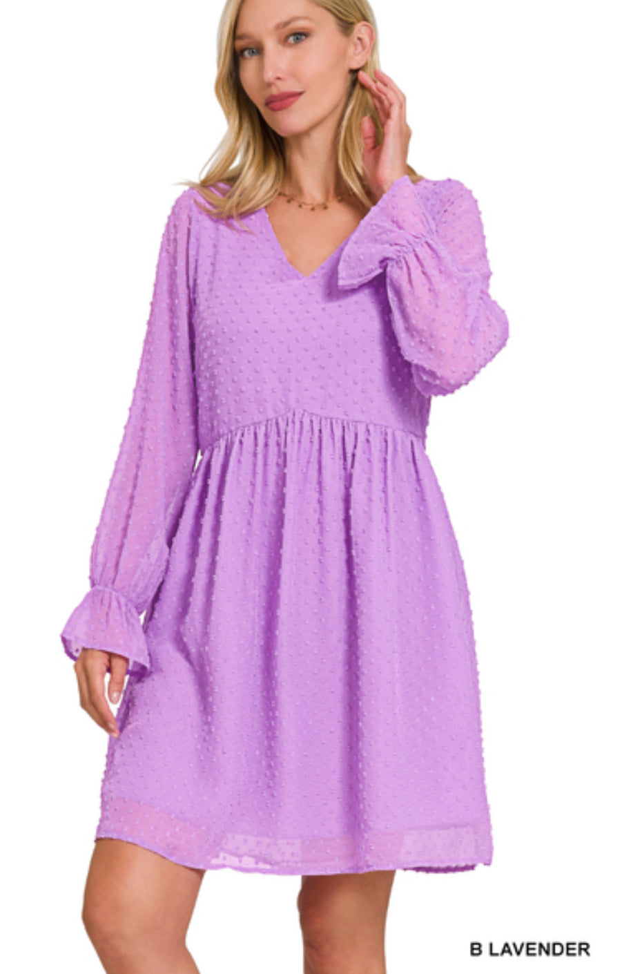 Zenana Purple Flowy Dress