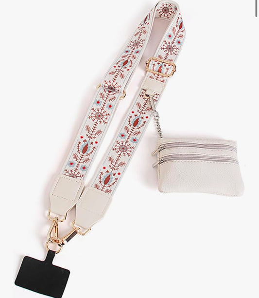 Clip and Go Cell Phone Crossbody Snowflake