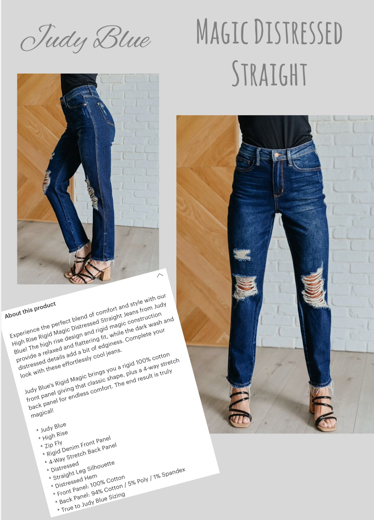 Judy Blue Magic Distressed Jeans