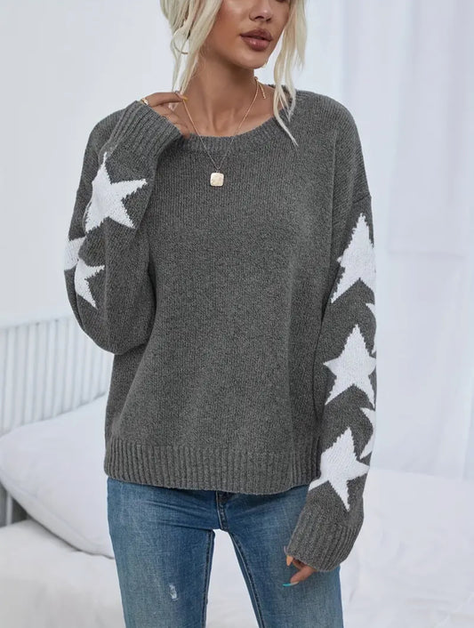 Star Dark Grey Sweater