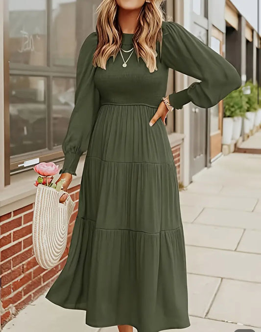 Olive Green Dress