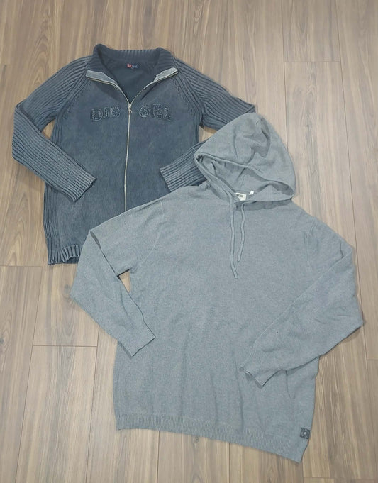 Mens Top sweater XXL & bottom hooded thermal Linksoul large