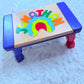 Jonathan hand painted puzzle stool