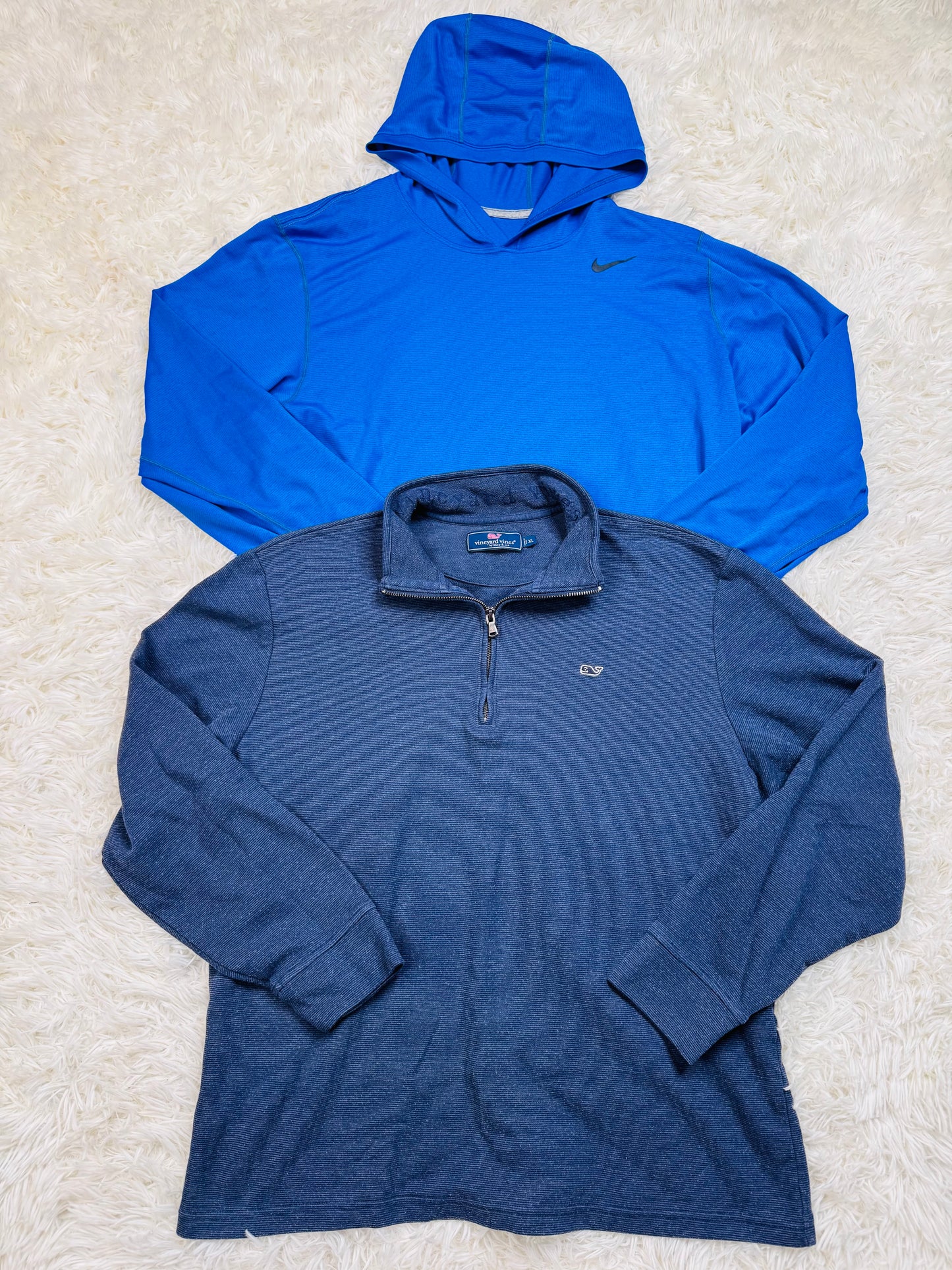 Mens Top Nike Performance size XL Bottom Vineyard Vines Quarter Zip XL
