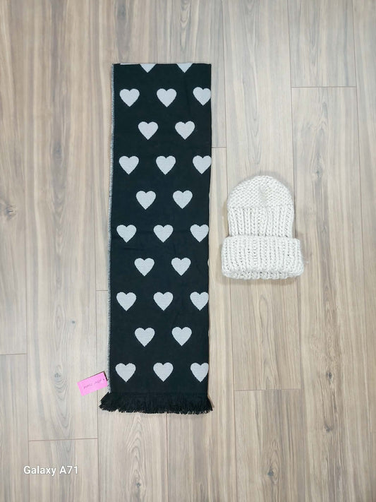 New Besty J scarf & free people knit hat