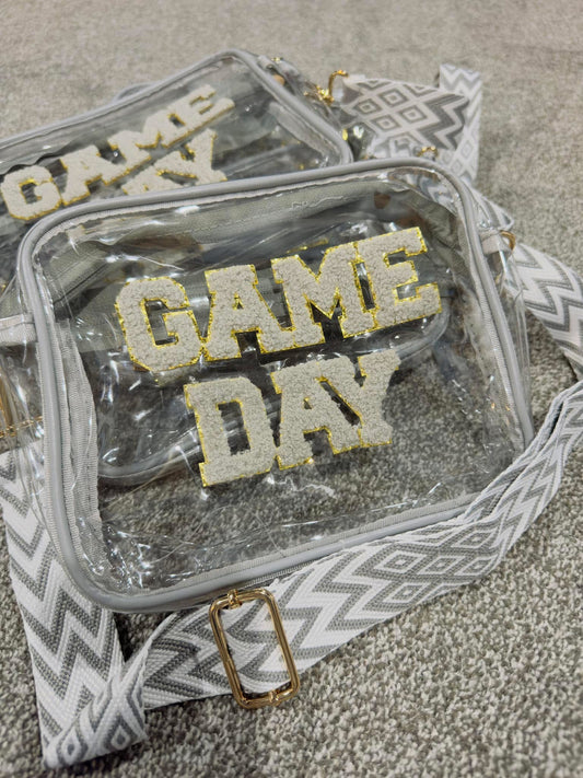 Grey Game Day Crossbody