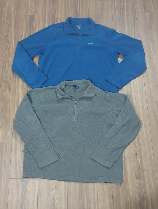 Mens top fleece Eddie Bauer TXL & bottom fleece lands end XL