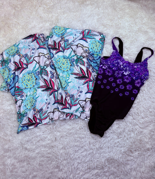 New Swimsuit For All Size Womens 16 and One Size Cover