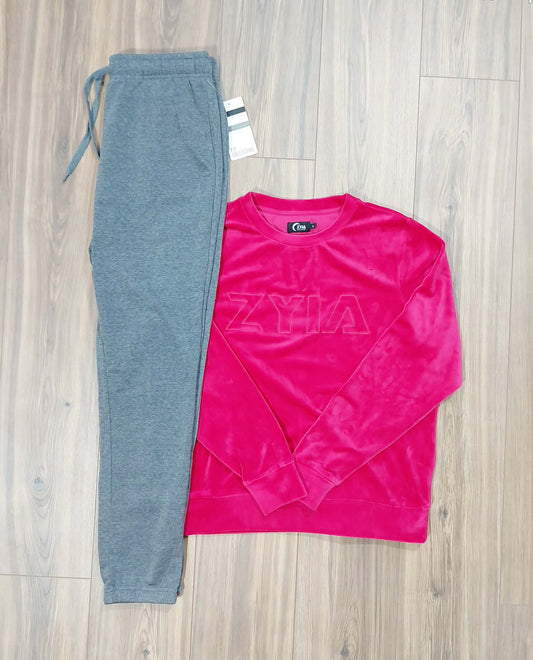 Zyia large sweatshirt & new fit collective size medium joggers