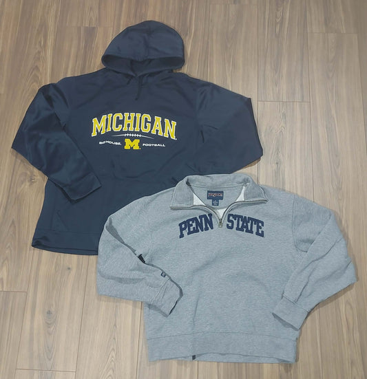 Mens Hoodie size XL & quarter zip size medium