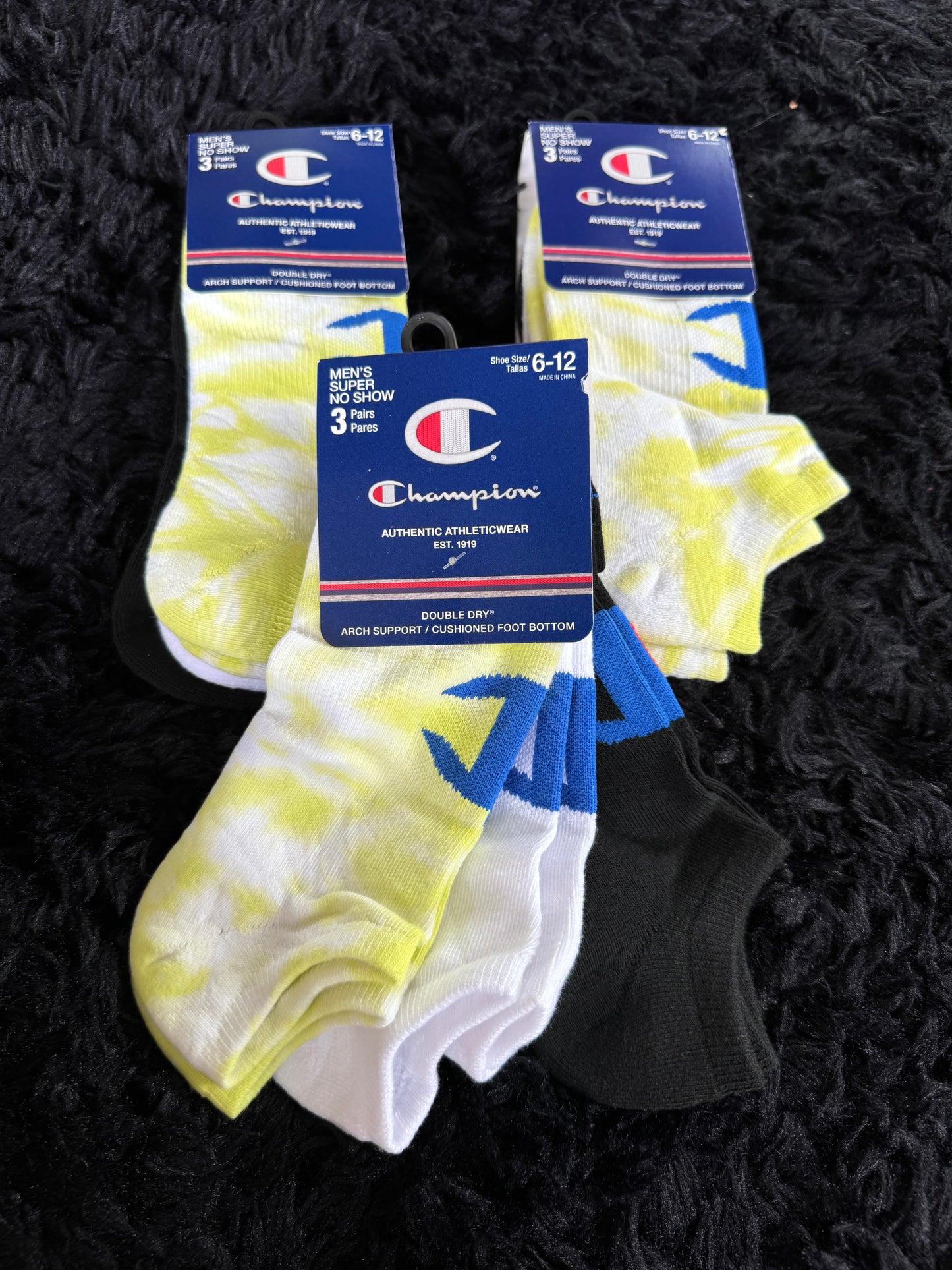 New Mens Champion socks 3 pairs per pack