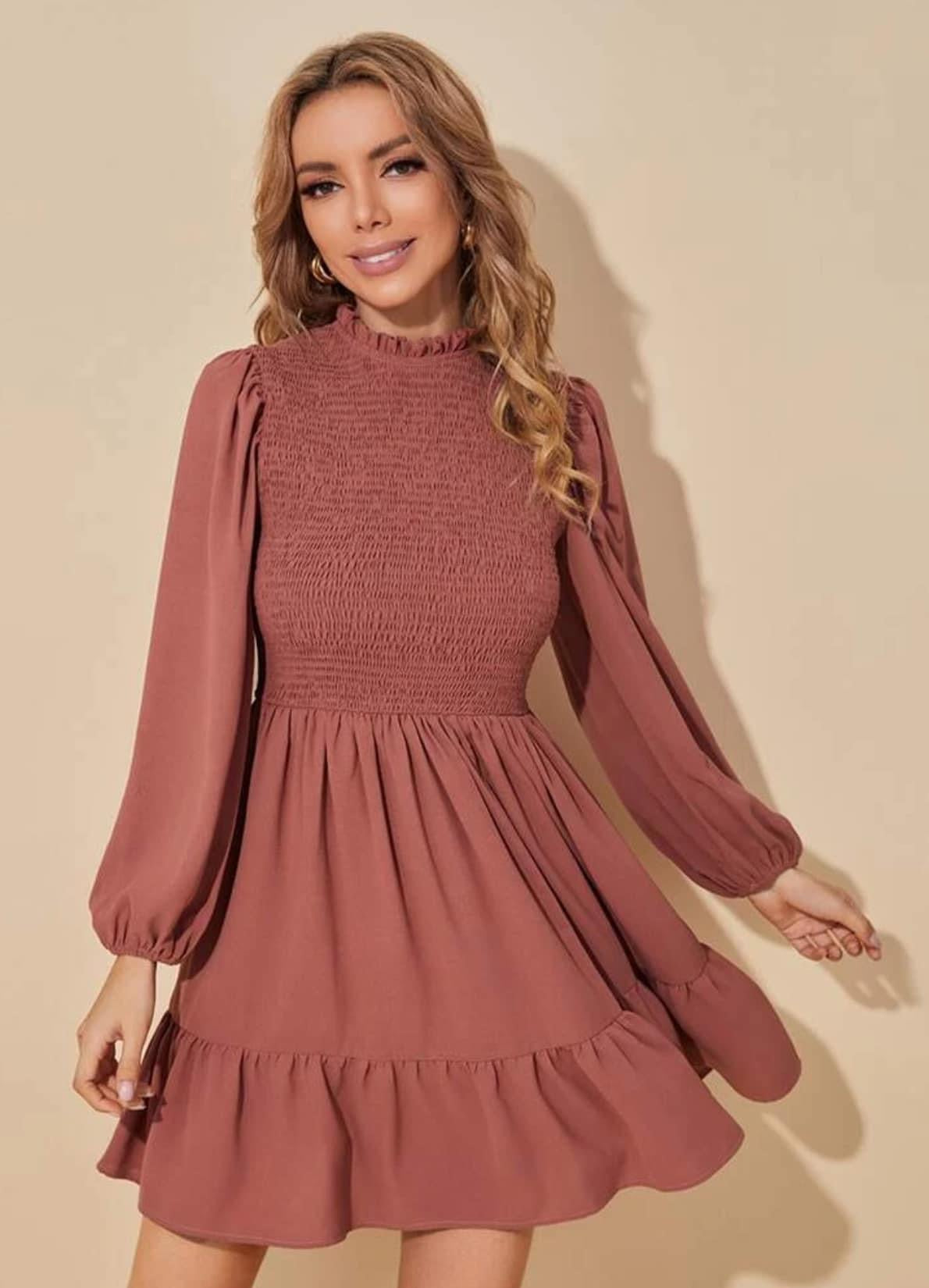 Light Brown Boutique Dress