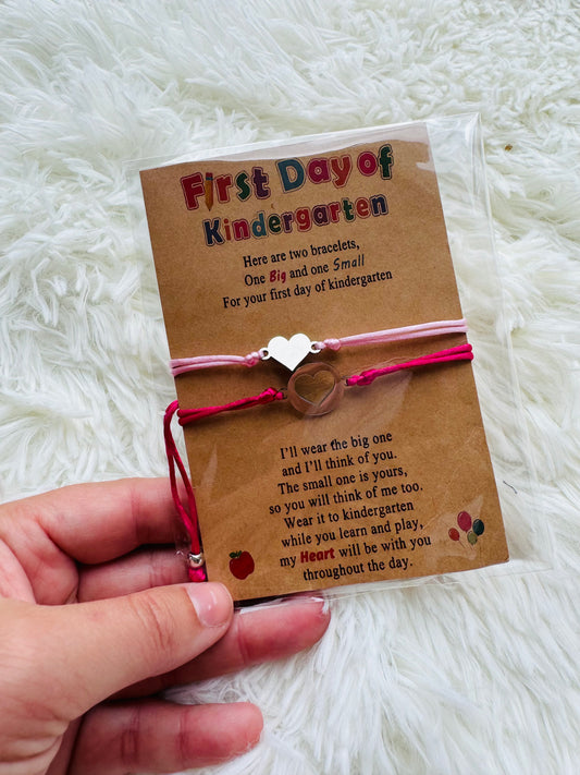 First Day of Kindergarten Bracelet Set