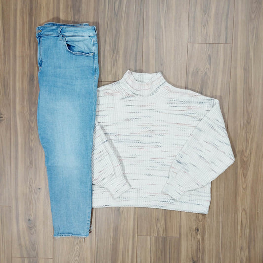 Old navy XL sweater & Old Navy size 18 petite jeans