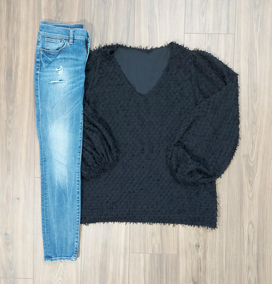 Boutique size XL blouse & J Crew size 27” (6) jeans