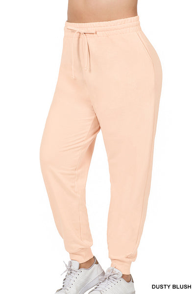 Zenana Dusty Blush Joggers