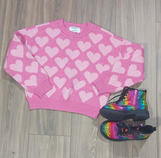 Youth girls sweater Old Navy size 8 & Steve Madden size 13 boots