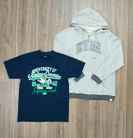 Top women’s zip up hoodie size 2X & bottom, unisex size medium T-shirt