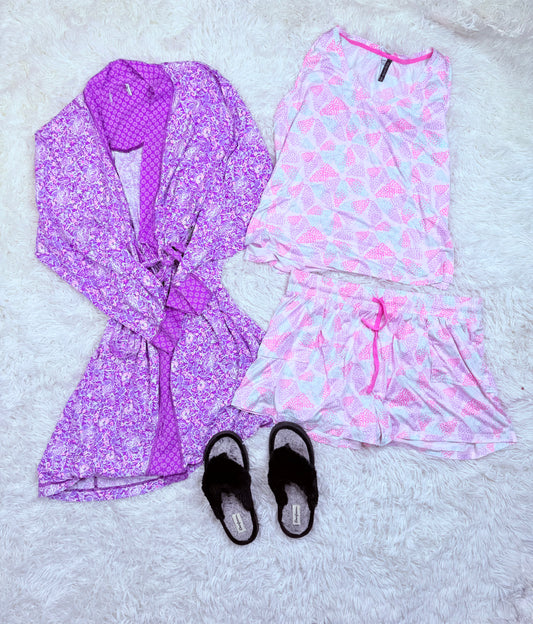 Womens Jacqueline 2XL Pajamas Large Robe Dearfoams 7/8 Slippers