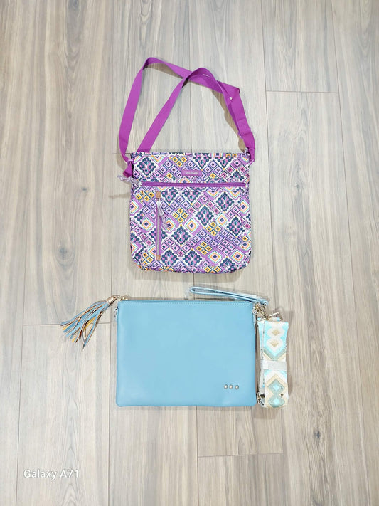 Purple Vera crossbody & blue new Pretty Simple crossbody