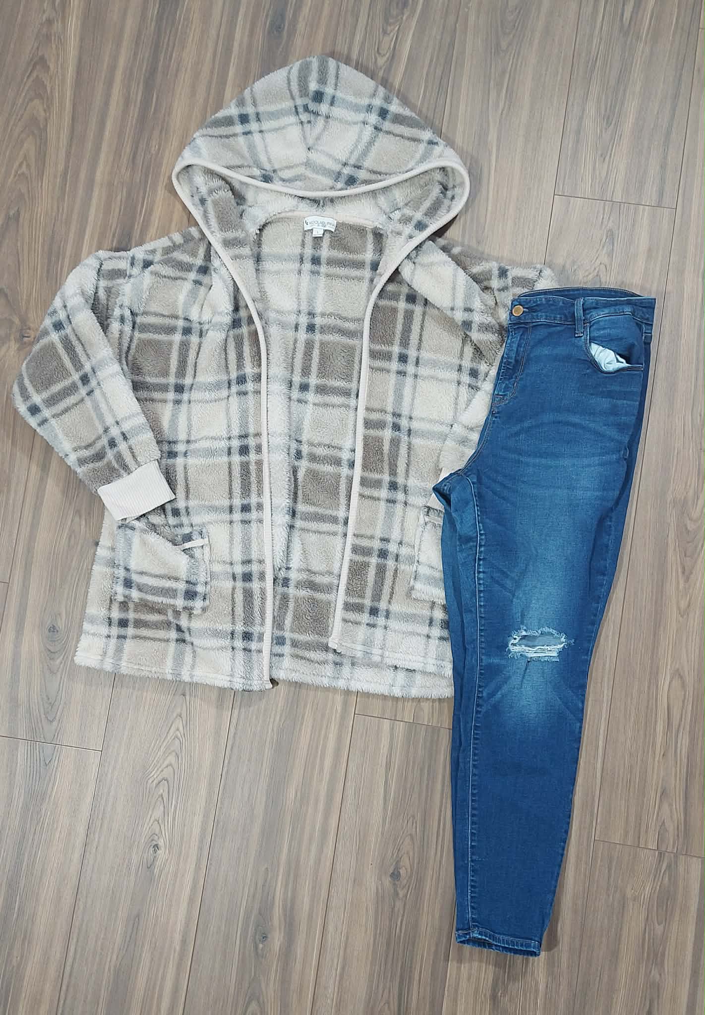 Koo laburra by uggg large fleece & Old Navy rockstar size 16 jeans