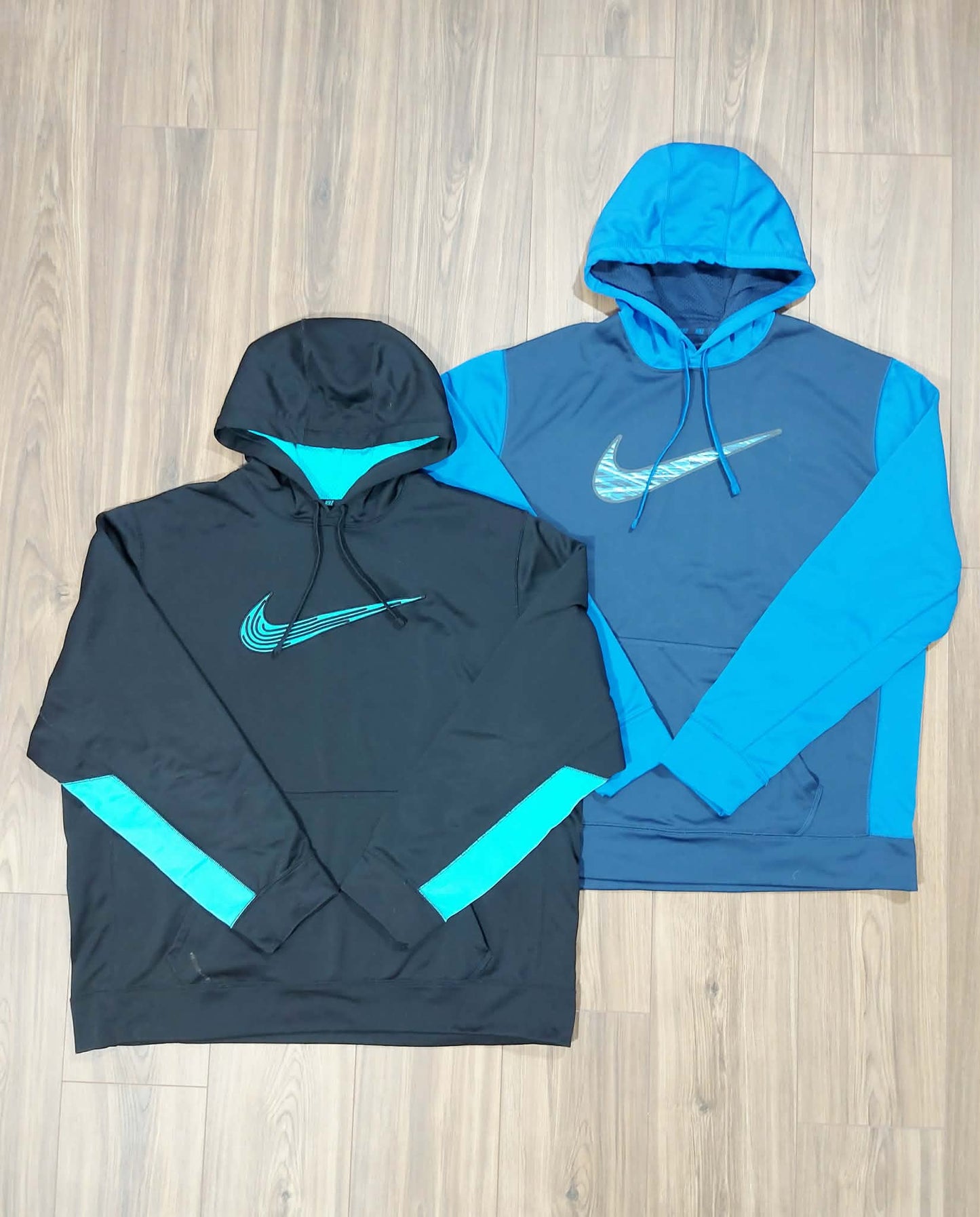 Both mens size XXL performance hoodies