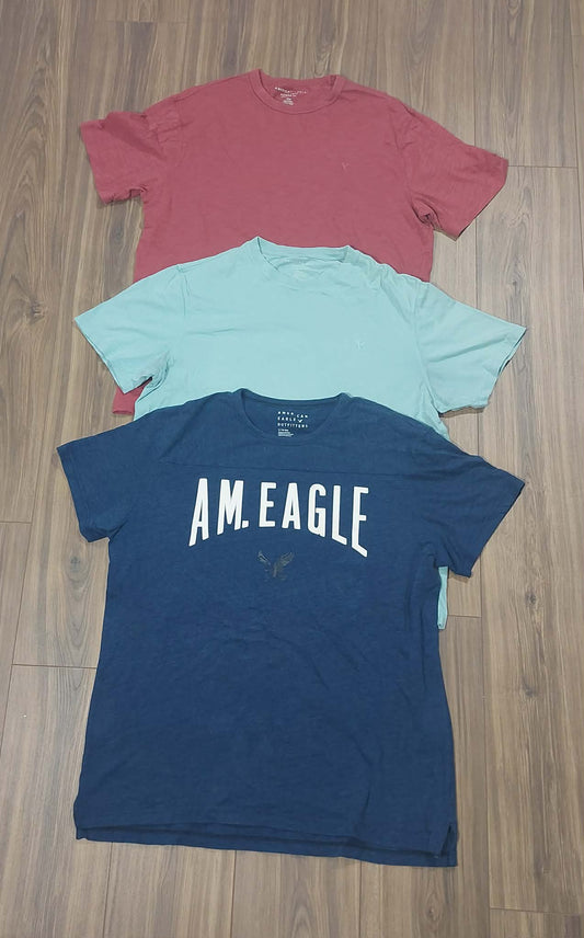 All mens American Eagle top medium, middle large & bottom XL