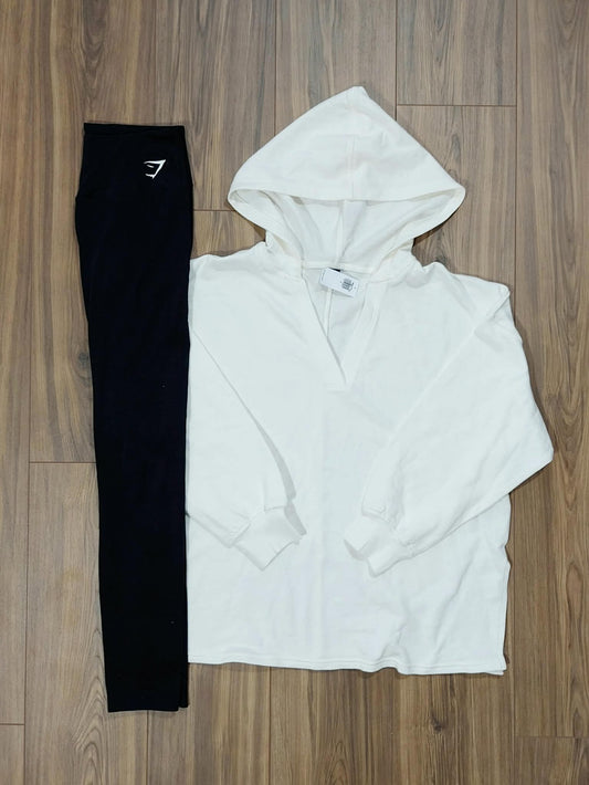 New with tags Old navy oversized small hoodie & super soft GS size medium leggings