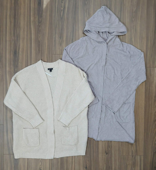 Torrid knit size 1 cardigan & barefoot dreams hooded size XL cardigan