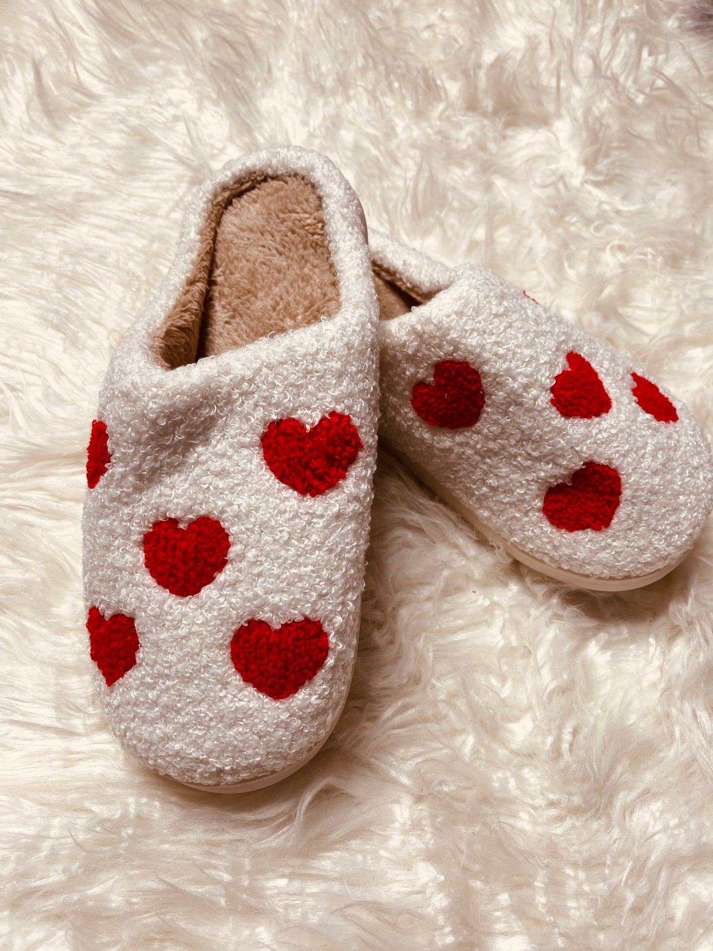 Heart slippers