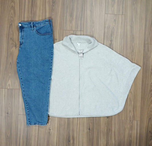 New J Jill sweater sizes 1XL-3xl & Madewell size 22W the mid rise, perfect vintage jeans