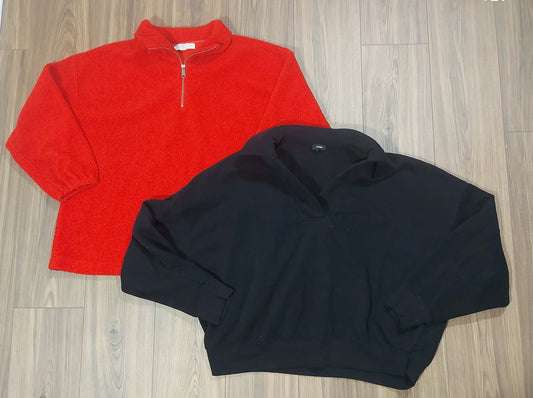 Top Loft quarter zip size 20/22 & black Express size XL sweatshirt