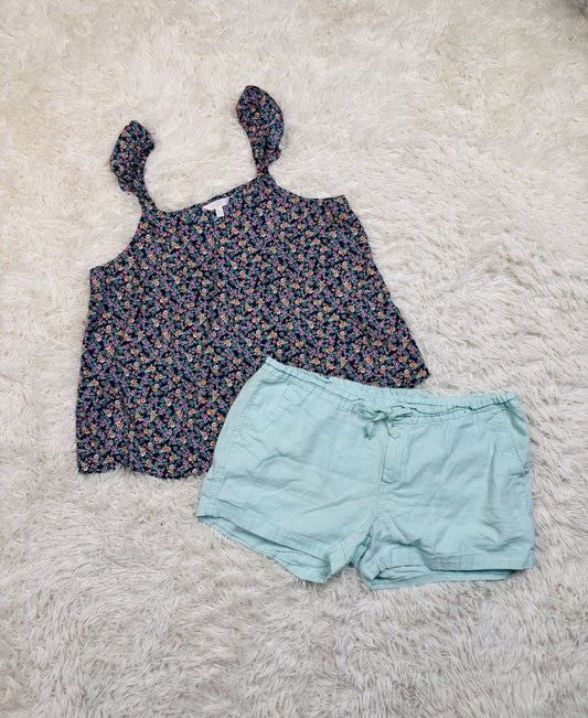 Womens Bundle Lauren Conrad, XL tank and Old Navy size 16 shorts