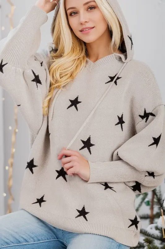 Star Hooded Sweater