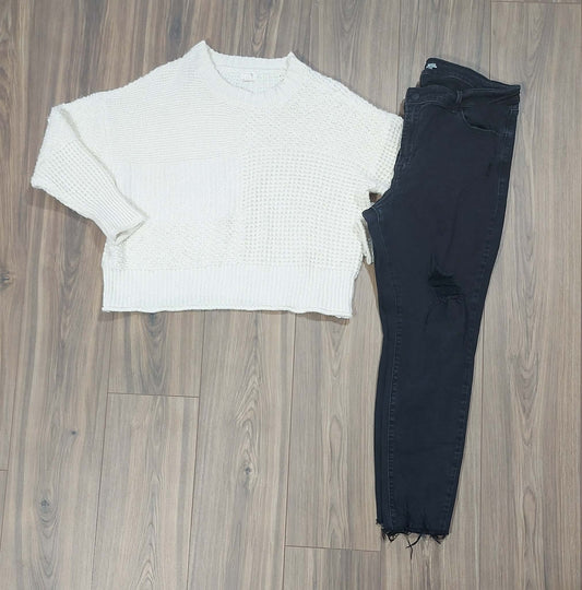 Ana sweater size XLP & Old Navy rockstar, super skinny size 16 jeans