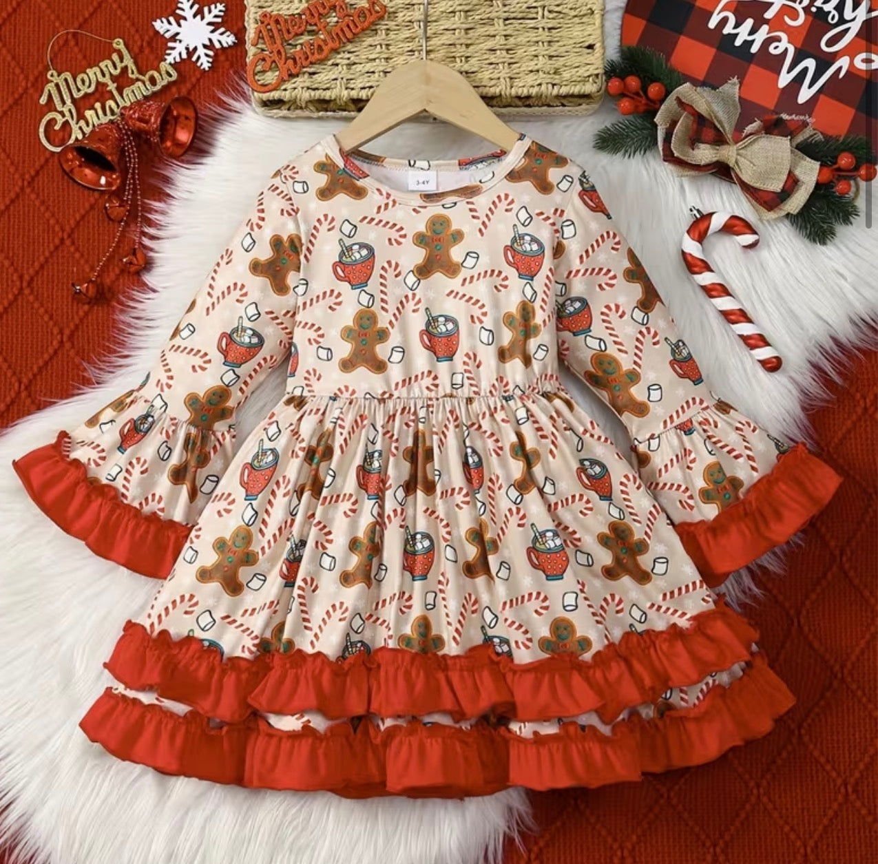Youth Girls Gingerbread Dress