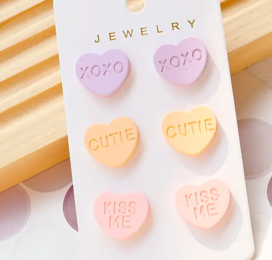 Candy Heart Earrings