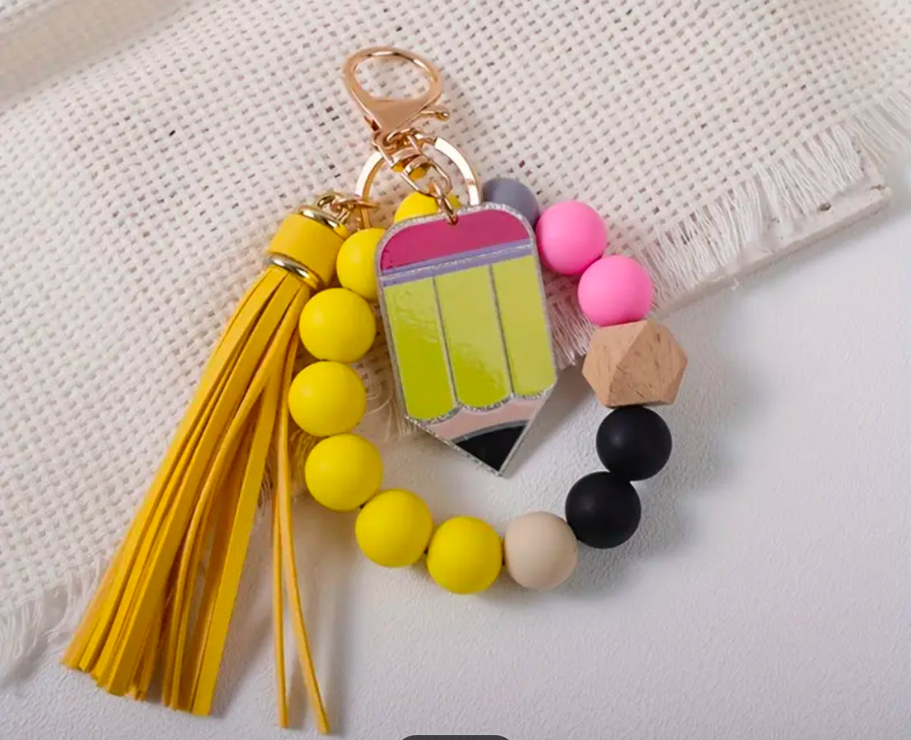 Pencil Wristlet Keychain