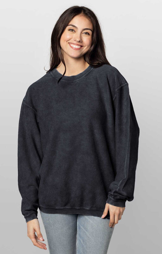 Black Corded Sweatshirt