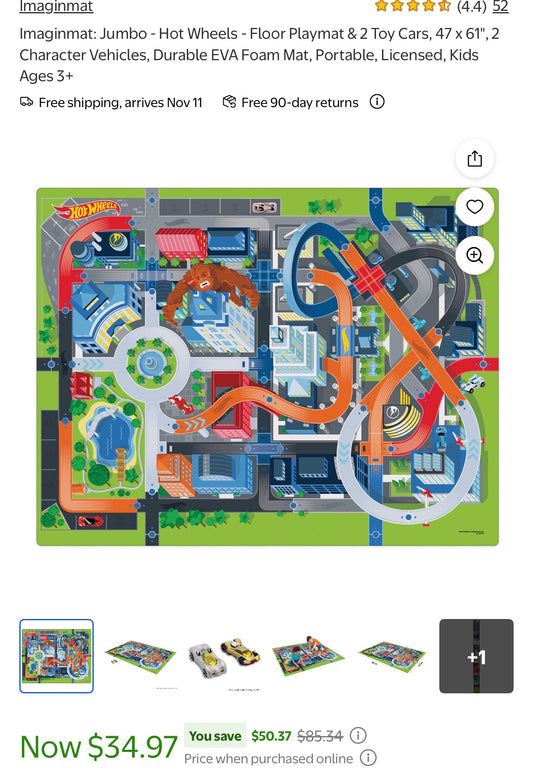 New Hot Wheels Playmat
