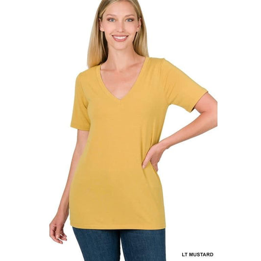 Zenana V Neck T Shirt